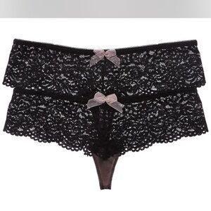 Elegant Black Lace Women's Panties